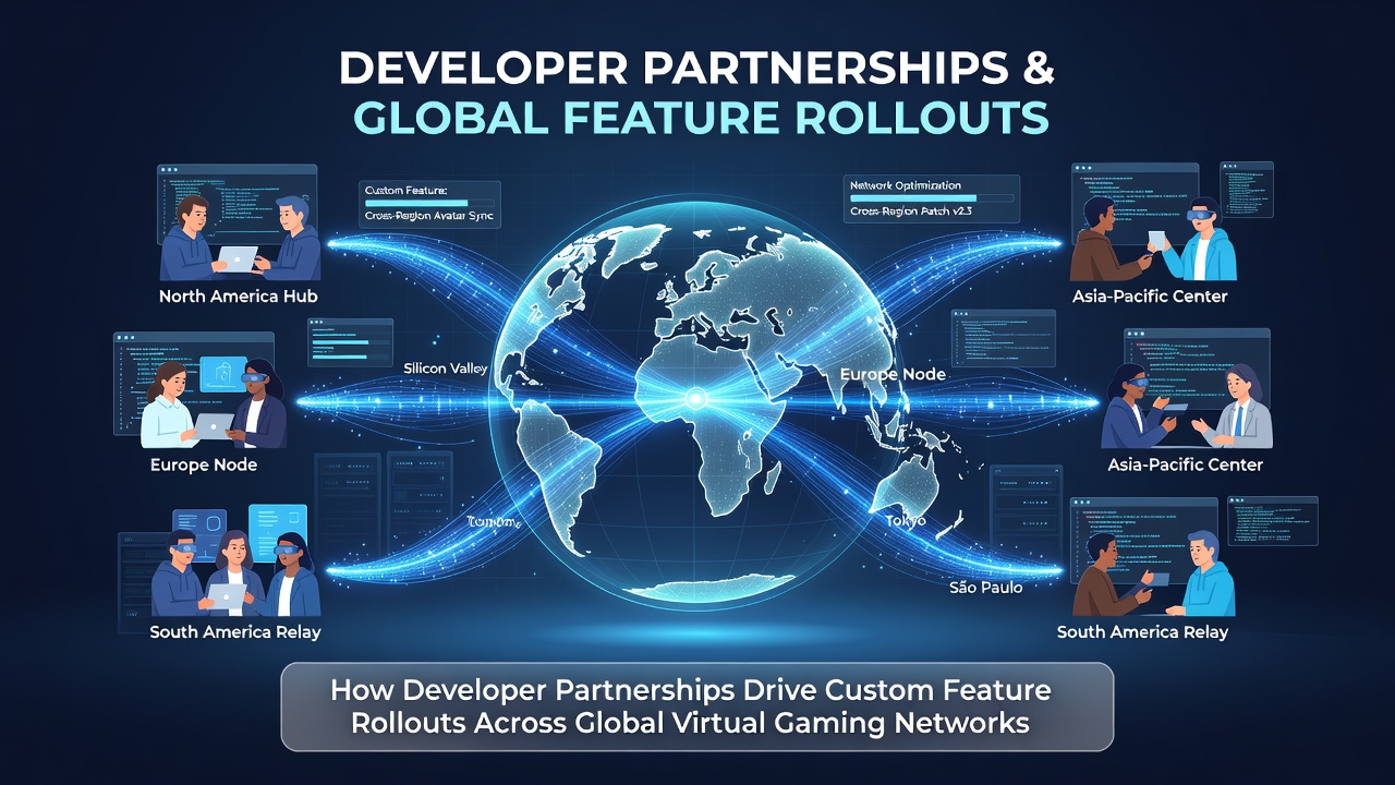 Custom feature rollout process across interconnected gaming platforms