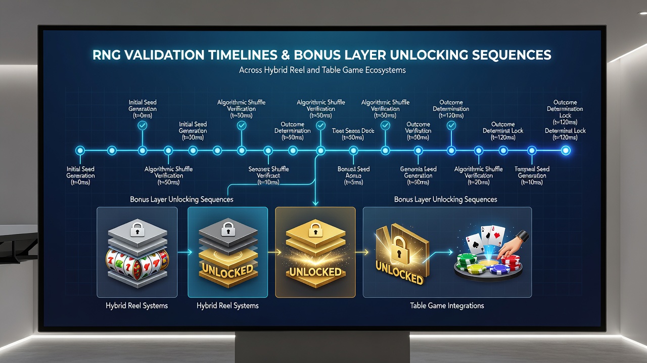 Cross-platform dashboard showing bonus layer progression tied to RNG certification dates in hybrid casino apps