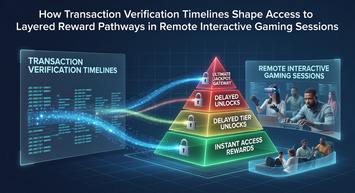 Remote gaming interface showing transaction verification status and reward pathway indicators on a digital platform
